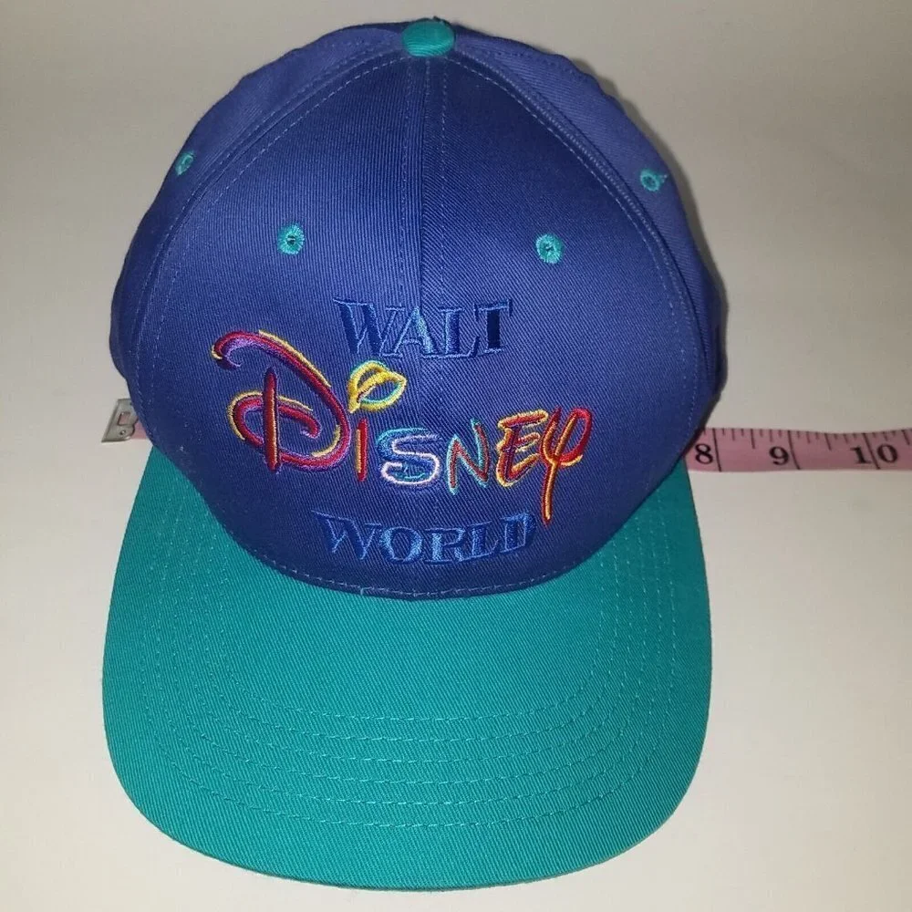 Walt Disney World Snapback Cap Size Adult OS Goofy's Hat Co Blue Aqua Red Yellow